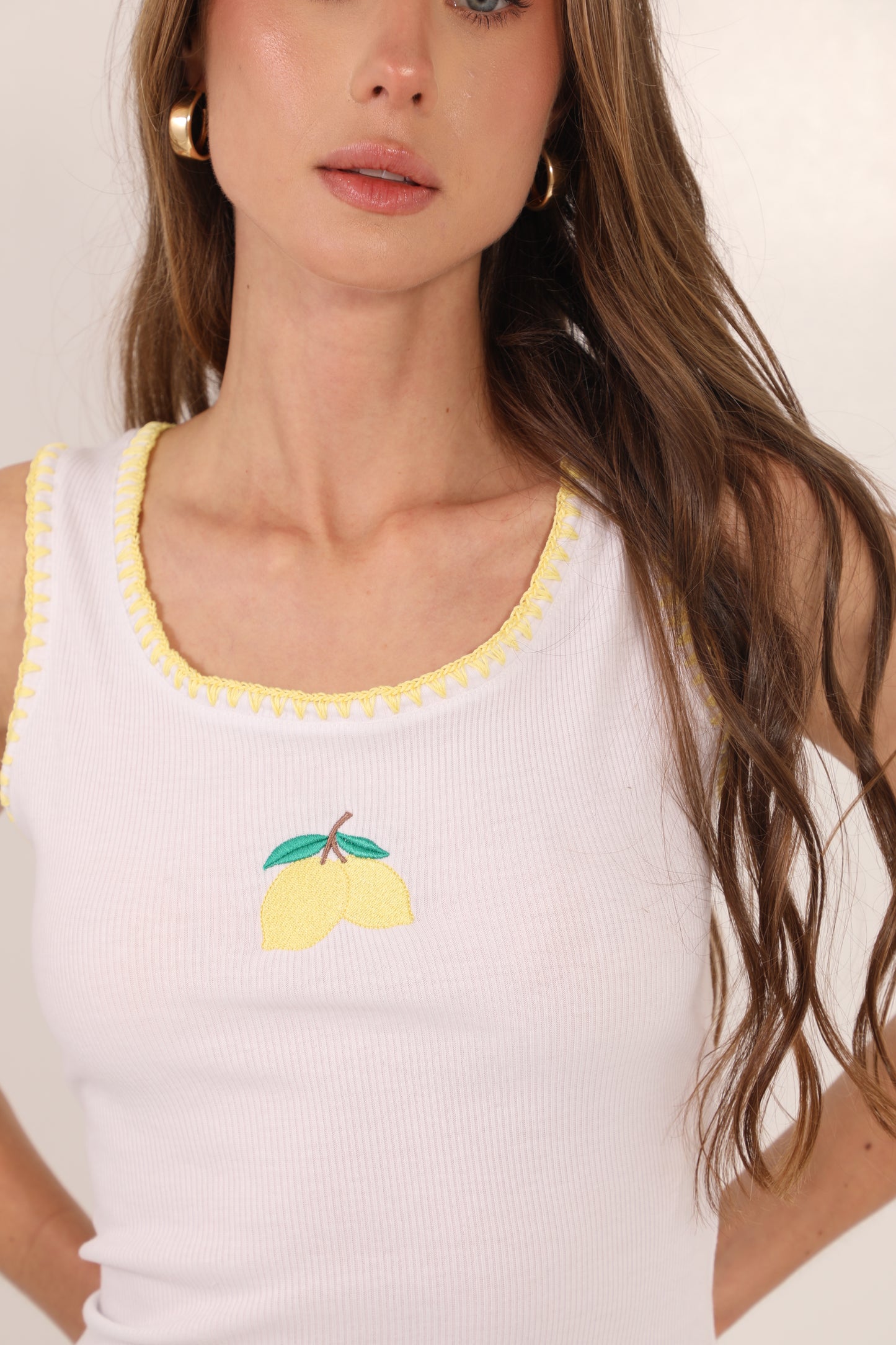 Capri Tank in Limoncello