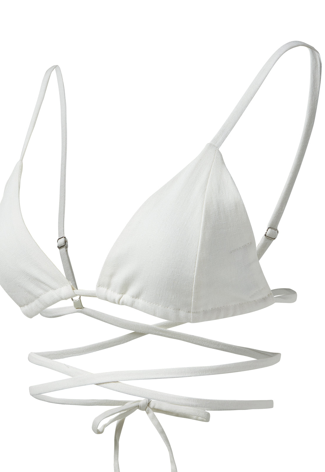 Linen Bikini Top
